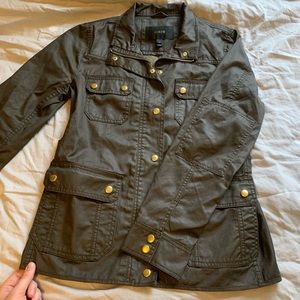 Jcrew Military Green Canvas Jacket